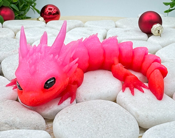 Babydrache – Glühendes Pink